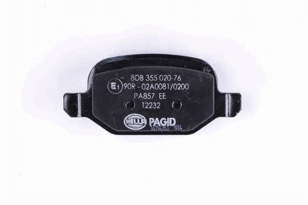 Brake Pad Set, disc brake - 8DB 355 020-761 HELLA