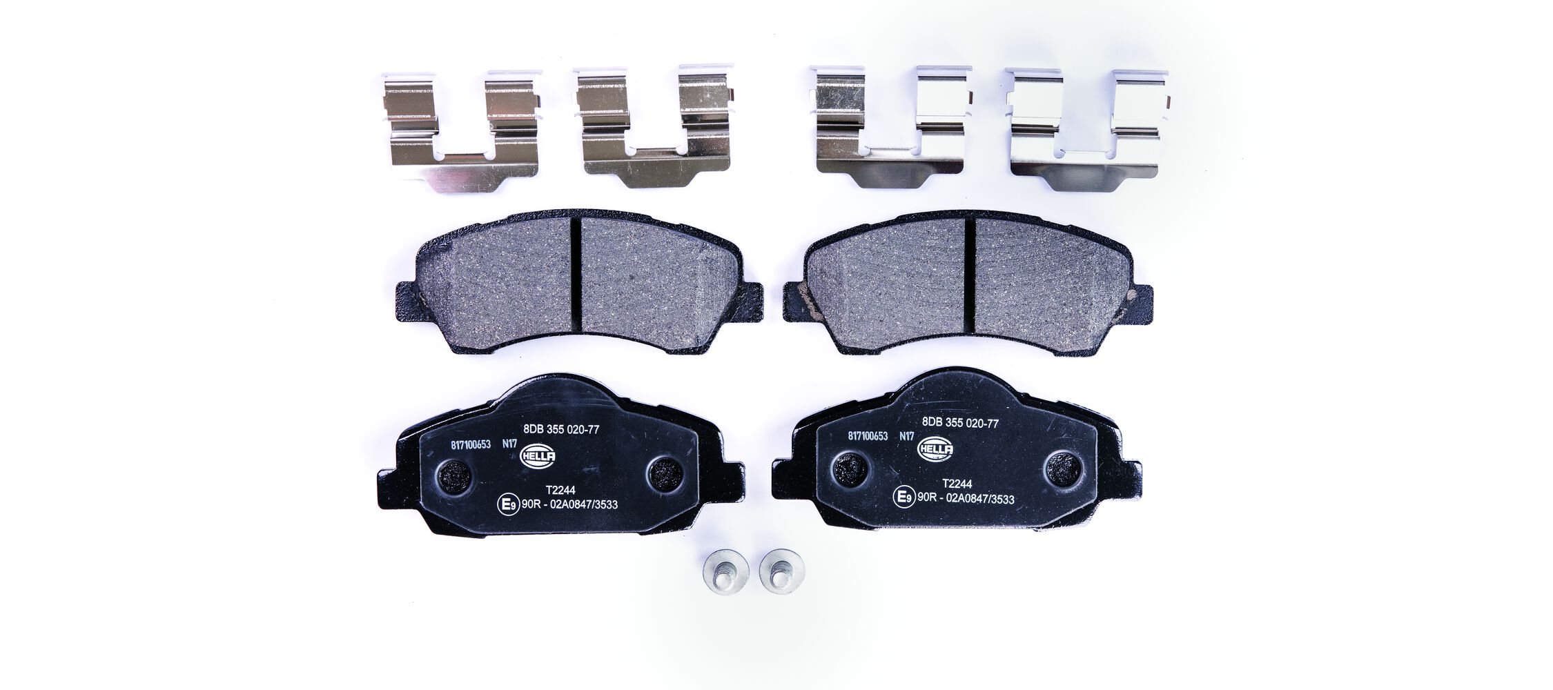 Brake Pad Set, disc brake - 8DB 355 020-771 HELLA