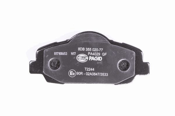 Brake Pad Set, disc brake - 8DB 355 020-771 HELLA