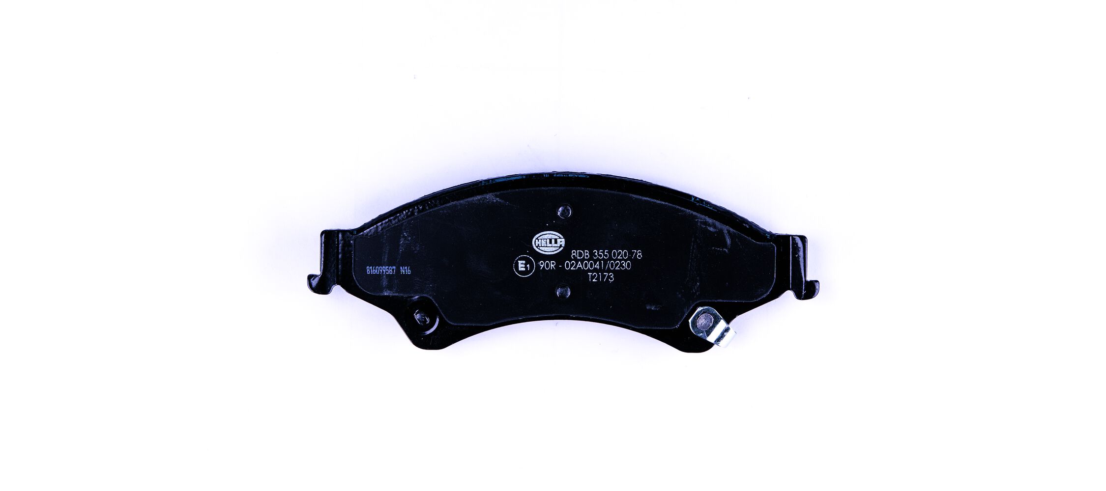 Brake Pad Set, disc brake - 8DB 355 020-781 HELLA
