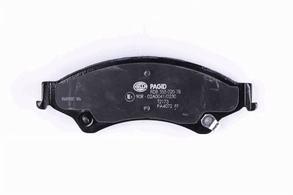 Brake Pad Set, disc brake - 8DB 355 020-781 HELLA