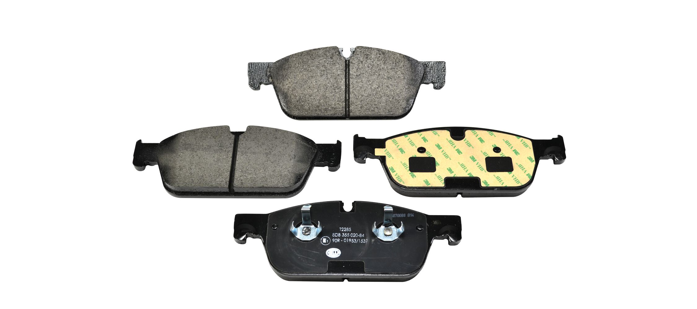 Brake Pad Set, disc brake - 8DB 355 020-841 HELLA