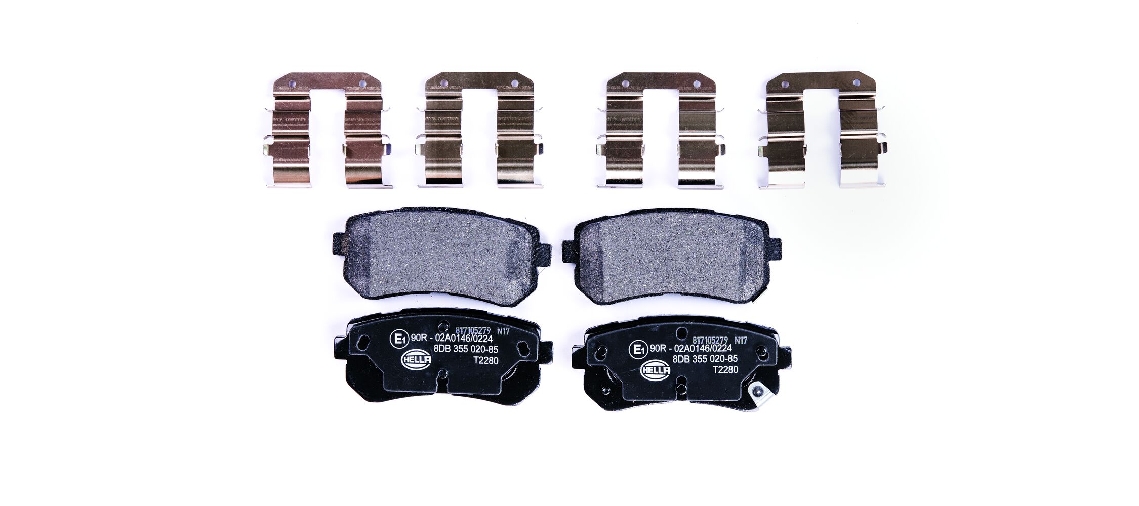 Kit pastiglie freno, Freno a disco - 8DB 355 020-851 HELLA