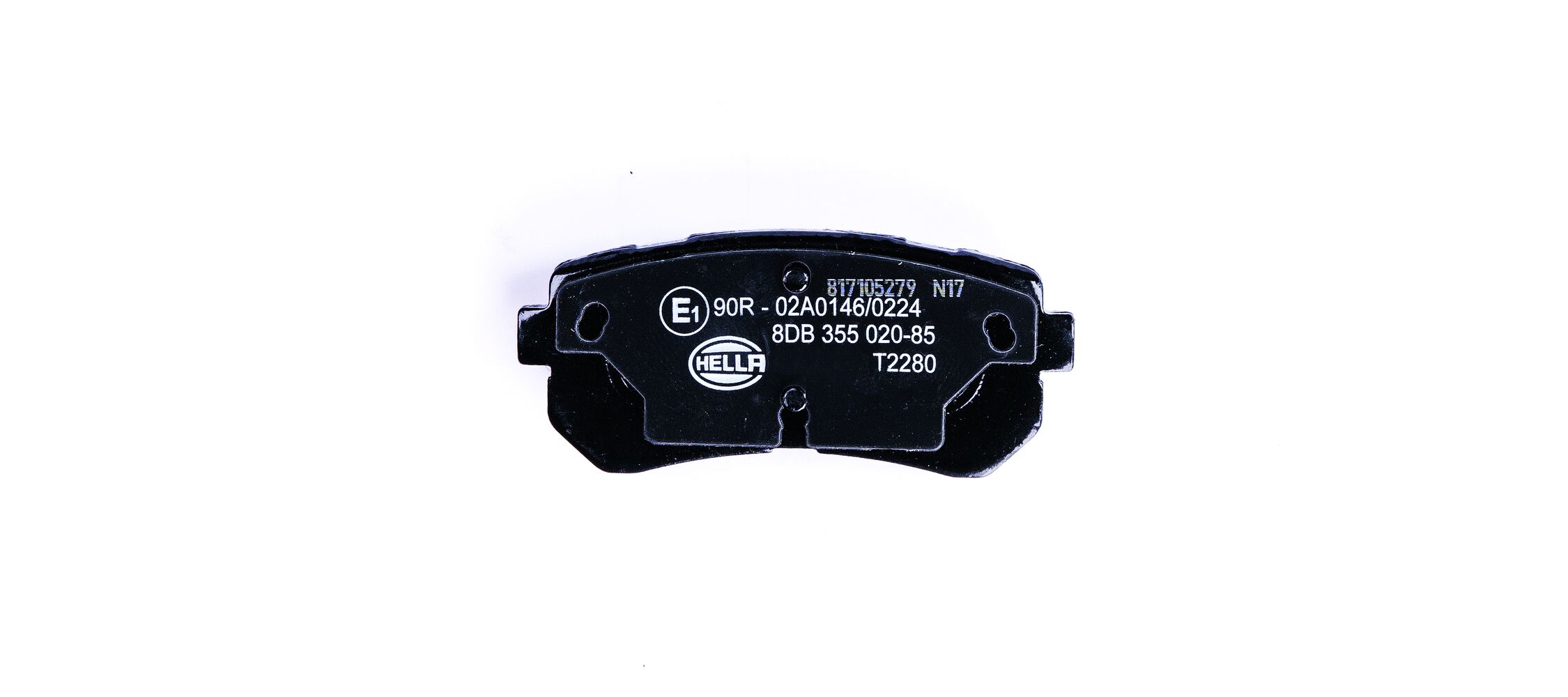 stabdžių trinkelių rinkinys, diskinis stabdys - 8DB 355 020-851 HELLA
