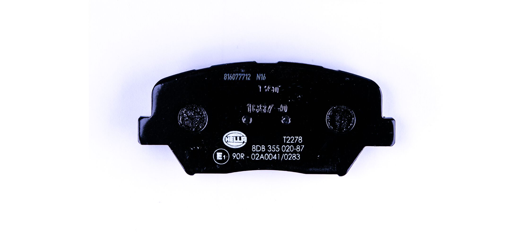 Brake Pad Set, disc brake - 8DB 355 020-871 HELLA