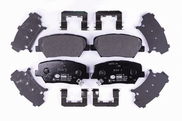 Brake Pad Set, disc brake - 8DB 355 020-871 HELLA