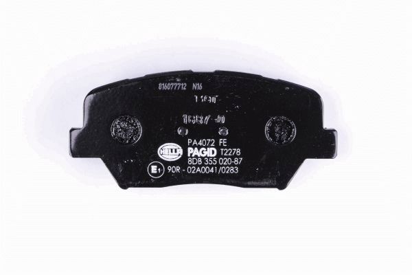 Brake Pad Set, disc brake - 8DB 355 020-871 HELLA
