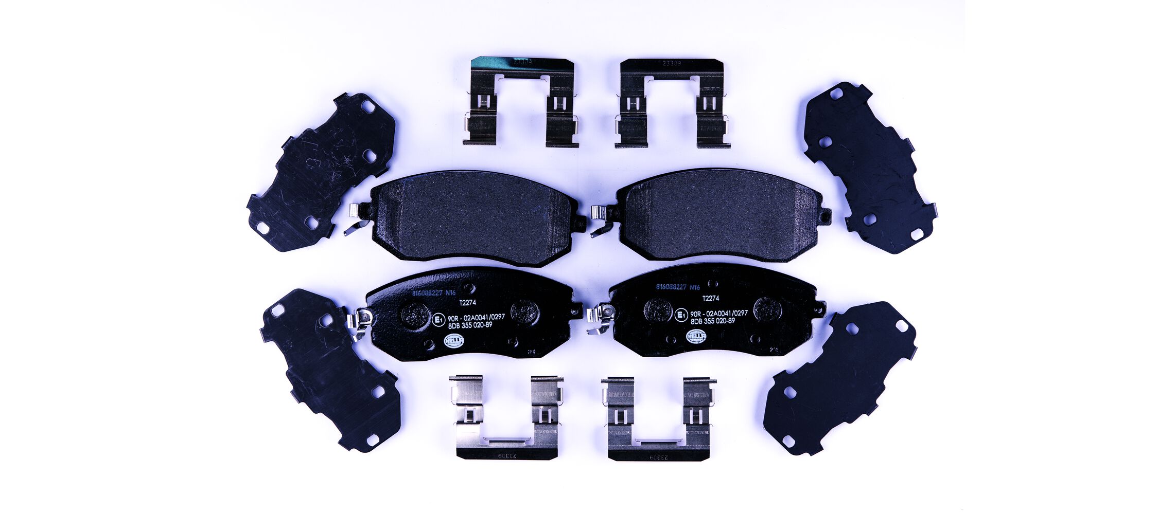 Brake Pad Set, disc brake - 8DB 355 020-891 HELLA