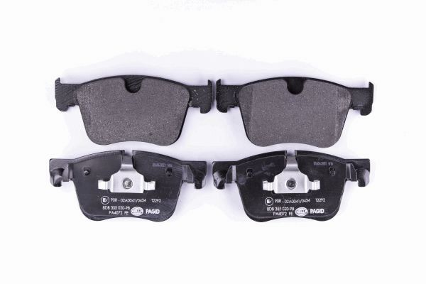 Brake Pad Set, disc brake - 8DB 355 020-981 HELLA