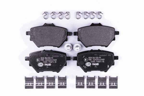Brake Pad Set, disc brake - 8DB 355 020-991 HELLA