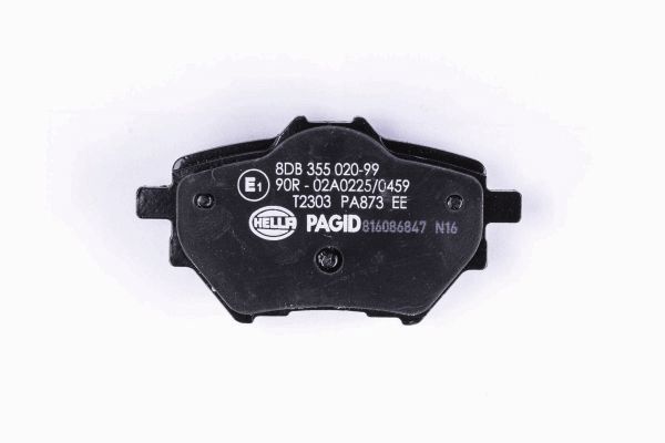 Brake Pad Set, disc brake - 8DB 355 020-991 HELLA
