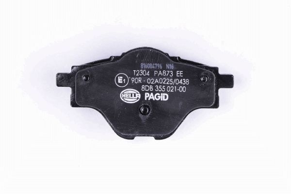 Brake Pad Set, disc brake - 8DB 355 021-001 HELLA