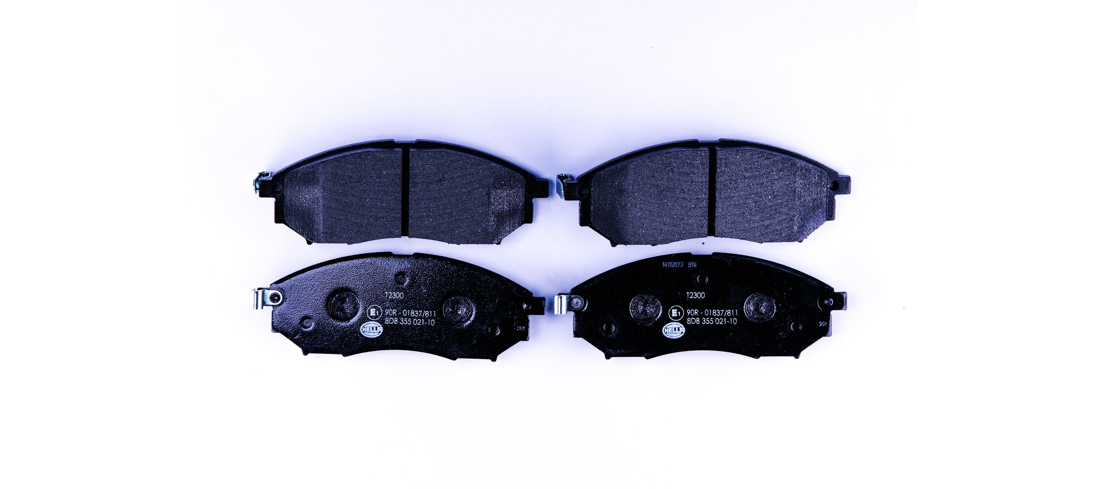 Brake Pad Set, disc brake - 8DB 355 021-101 HELLA