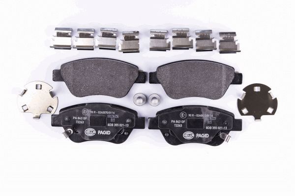 Brake Pad Set, disc brake - 8DB 355 021-131 HELLA
