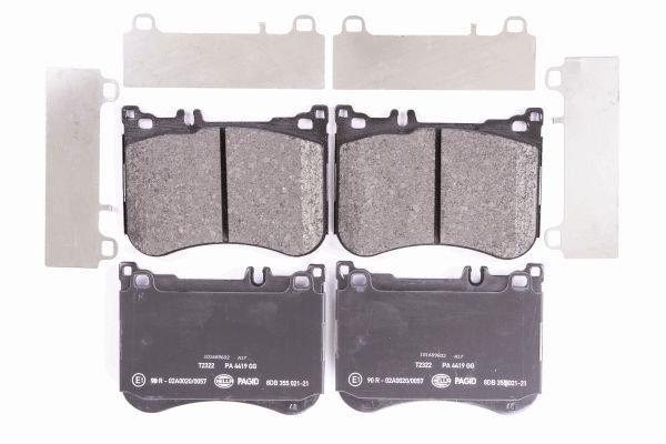 Brake Pad Set, disc brake - 8DB 355 021-211 HELLA