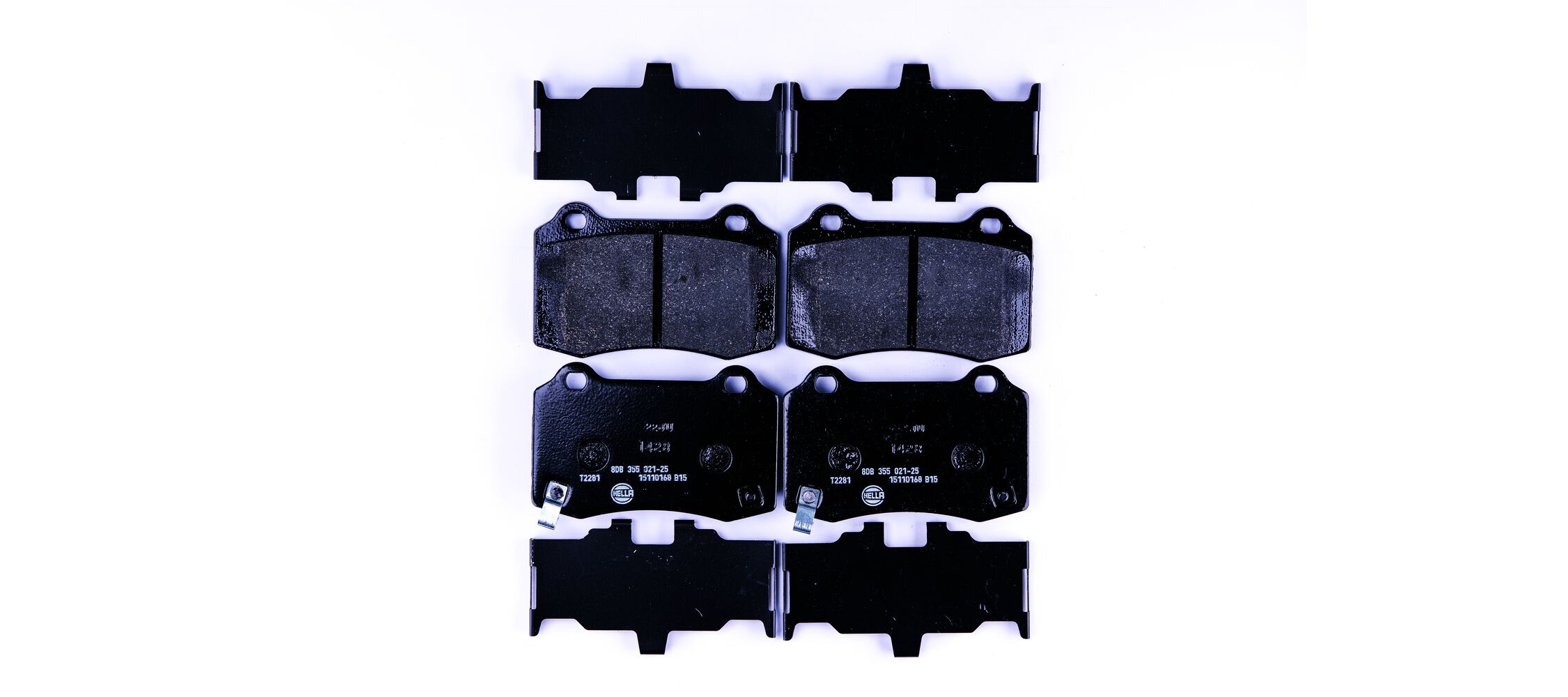 Brake Pad Set, disc brake - 8DB 355 021-251 HELLA