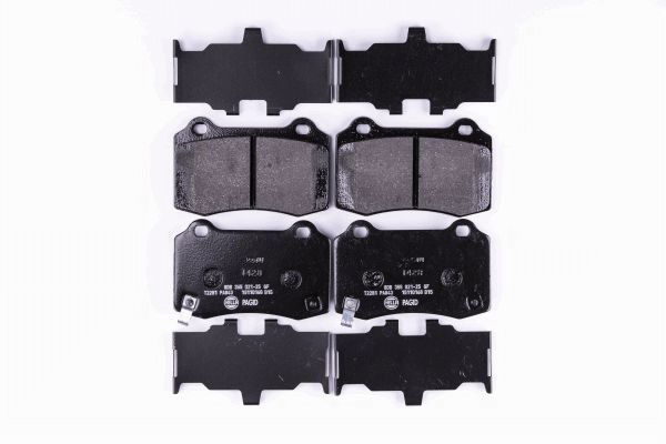 Brake Pad Set, disc brake - 8DB 355 021-251 HELLA