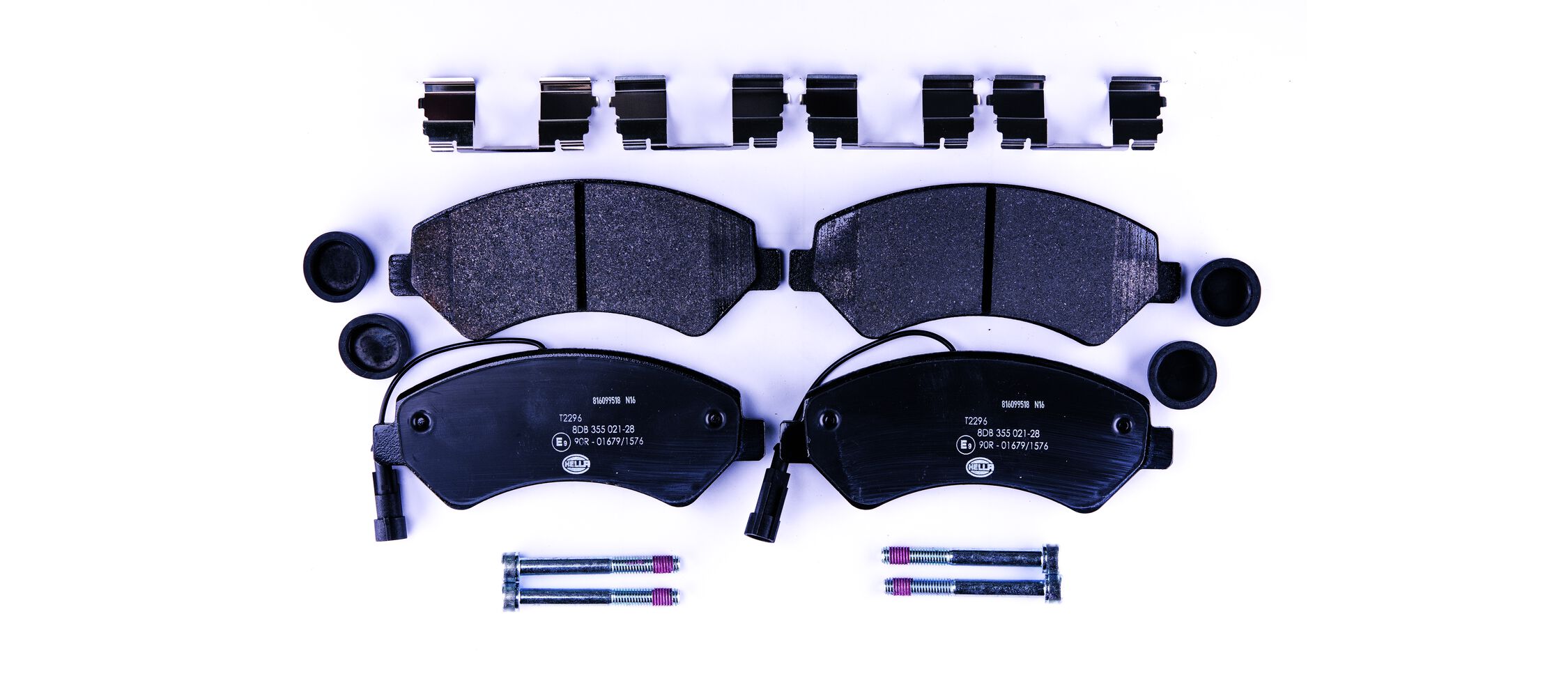 Brake Pad Set, disc brake - 8DB 355 021-281 HELLA