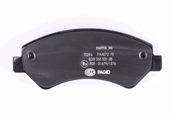 Brake Pad Set, disc brake - 8DB 355 021-281 HELLA