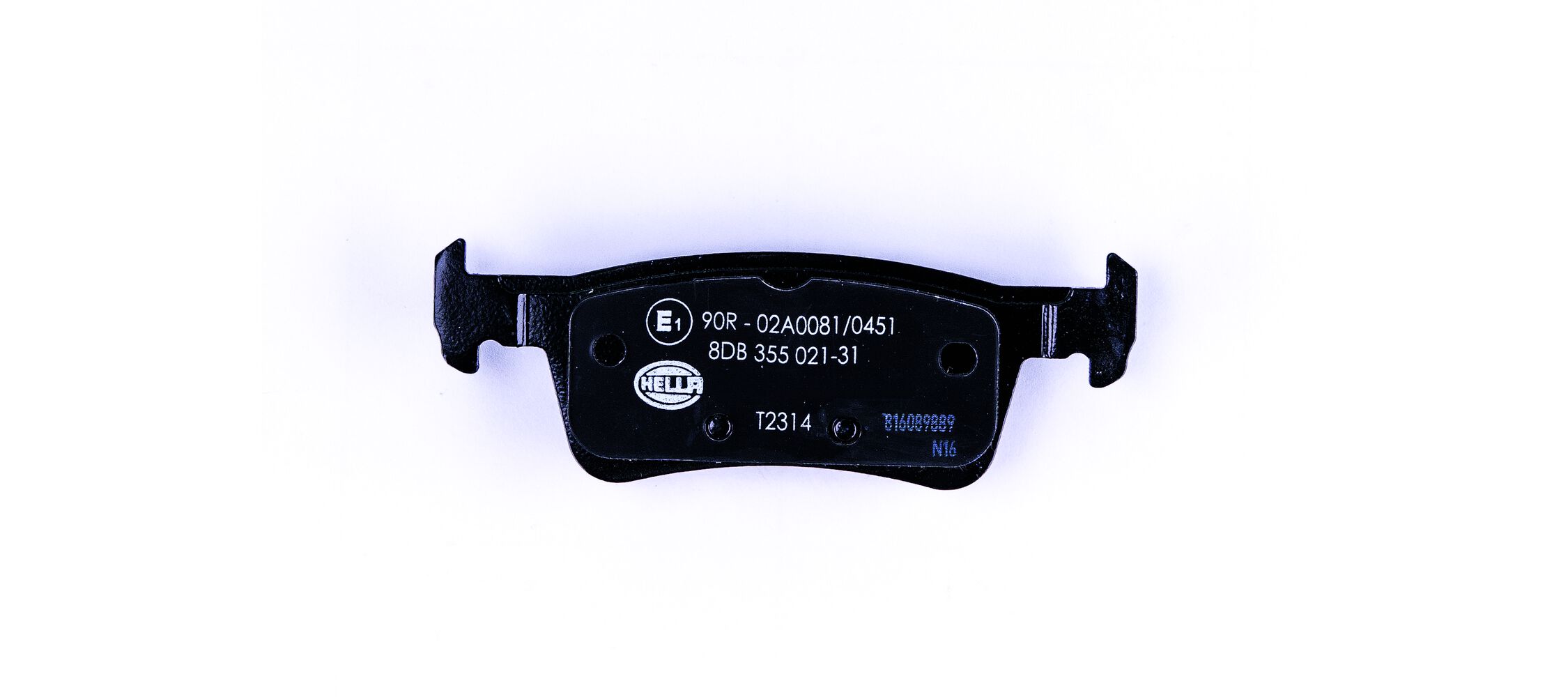 Brake Pad Set, disc brake - 8DB 355 021-311 HELLA