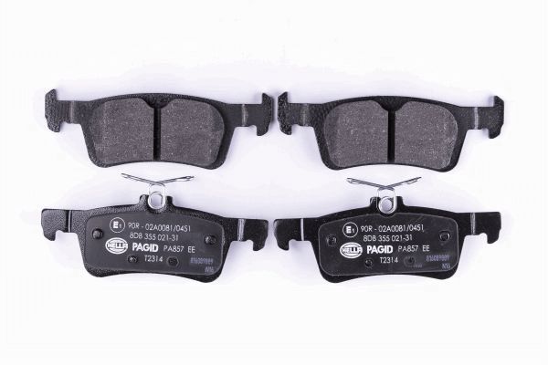 Brake Pad Set, disc brake - 8DB 355 021-311 HELLA