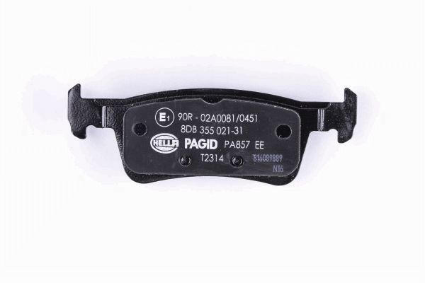 Brake Pad Set, disc brake - 8DB 355 021-311 HELLA