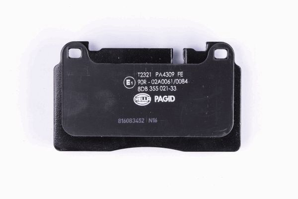 Комплект тормозных колодок, дисковый тормоз - 8DB 355 021-331 HELLA