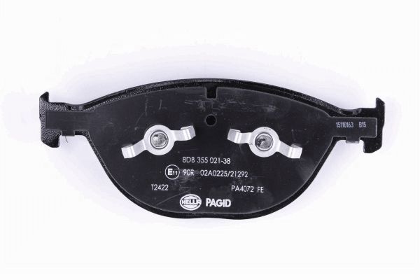 Brake Pad Set, disc brake - 8DB 355 021-381 HELLA