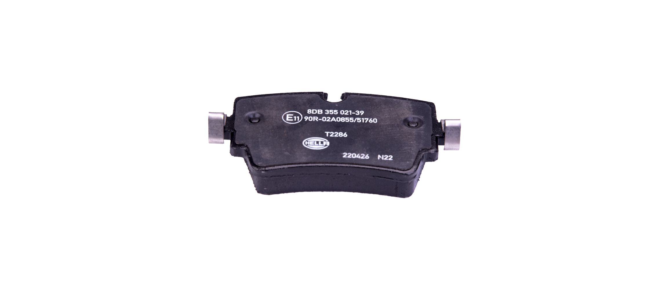 Brake Pad Set, disc brake - 8DB 355 021-391 HELLA