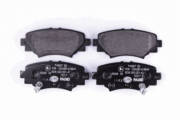 Brake Pad Set, disc brake - 8DB 355 021-411 HELLA