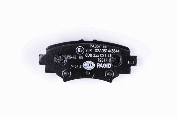 Brake Pad Set, disc brake - 8DB 355 021-411 HELLA
