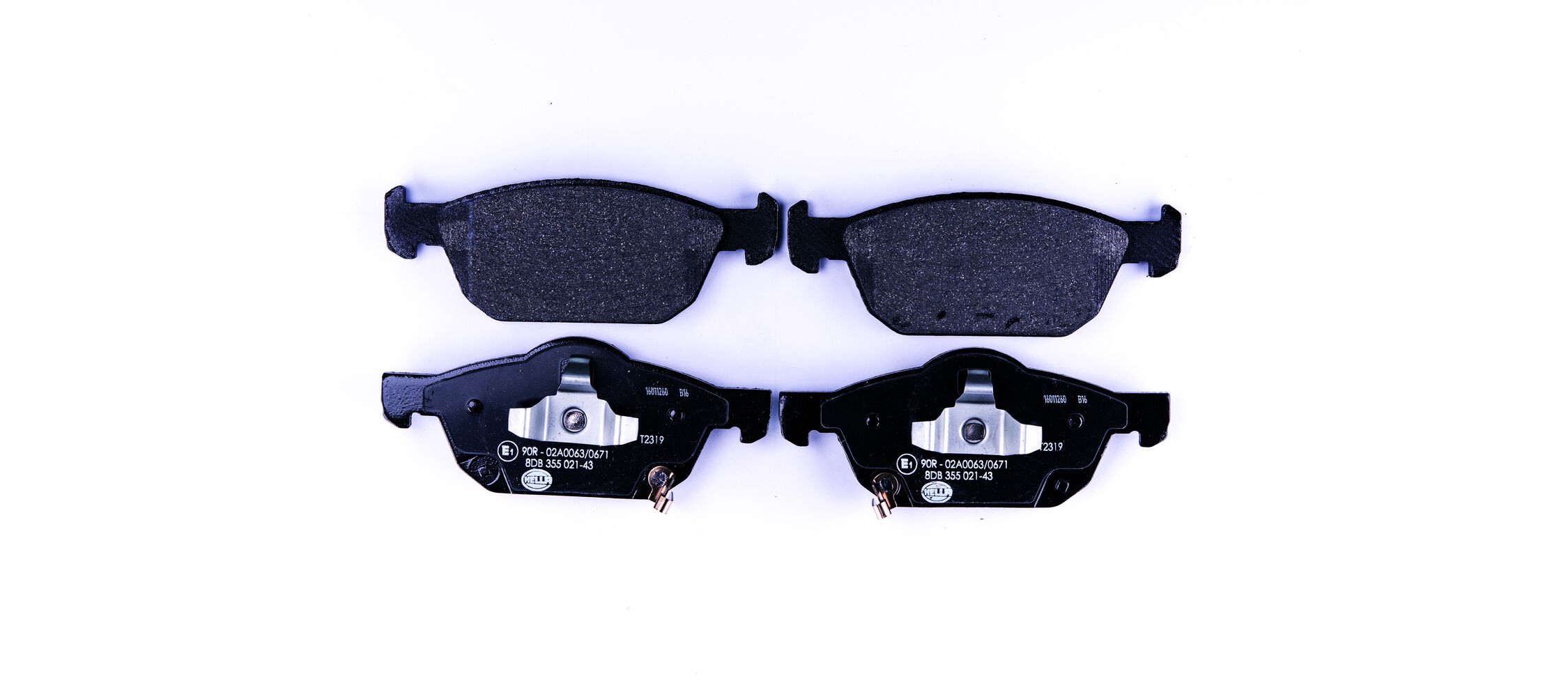 Brake Pad Set, disc brake - 8DB 355 021-431 HELLA