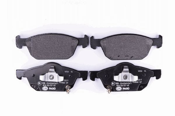 Brake Pad Set, disc brake - 8DB 355 021-431 HELLA