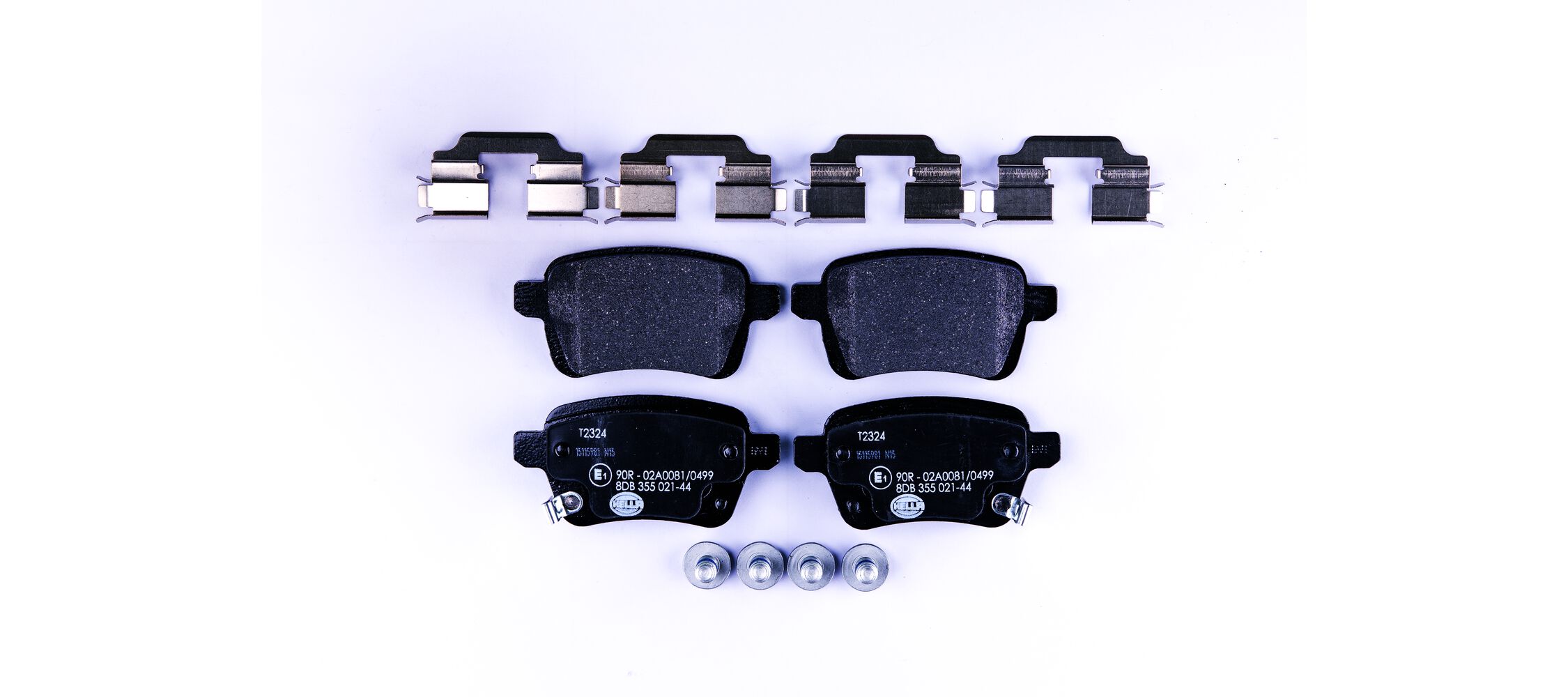 Brake Pad Set, disc brake - 8DB 355 021-441 HELLA