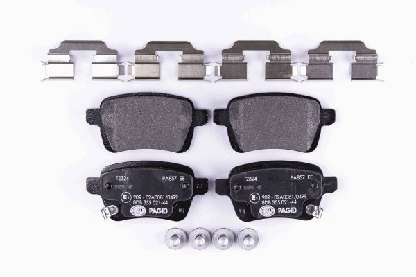 Brake Pad Set, disc brake - 8DB 355 021-441 HELLA