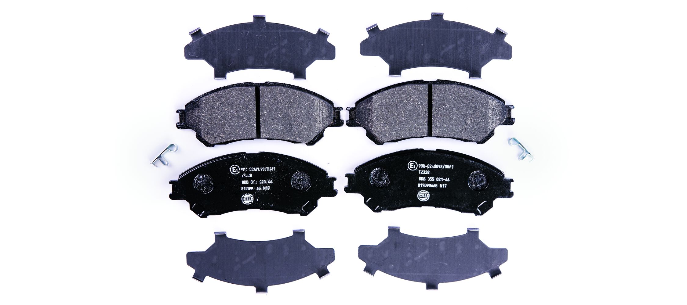 Brake Pad Set, disc brake - 8DB 355 021-461 HELLA