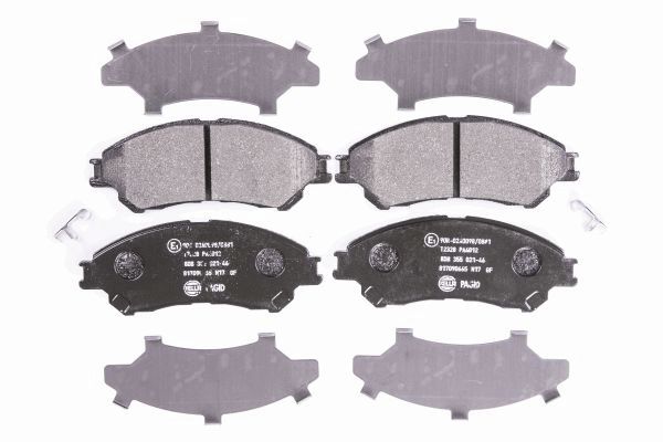 Brake Pad Set, disc brake - 8DB 355 021-461 HELLA