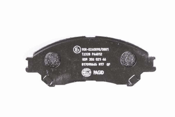 Brake Pad Set, disc brake - 8DB 355 021-461 HELLA