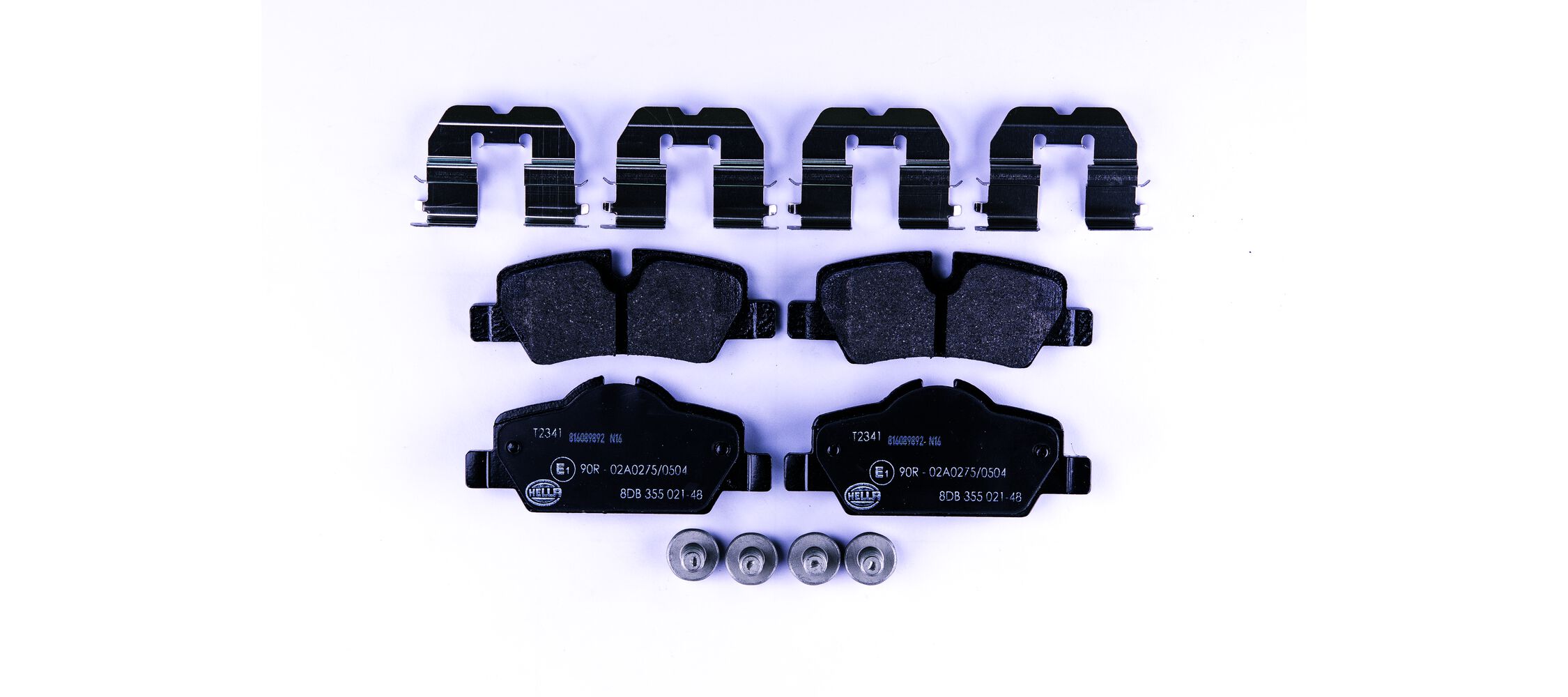 Комплект тормозных колодок, дисковый тормоз - 8DB 355 021-481 HELLA