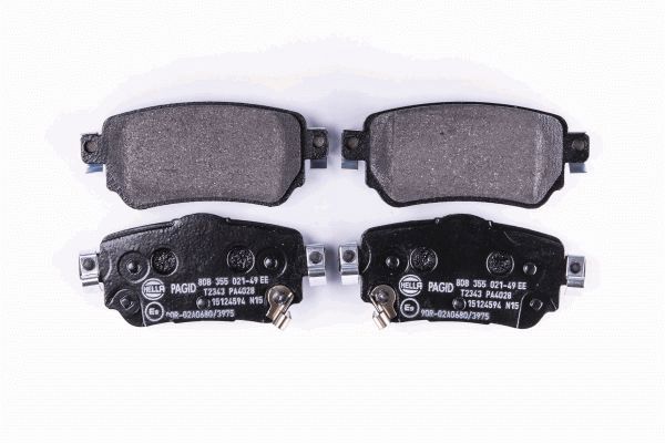 Kit pastiglie freno, Freno a disco - 8DB 355 021-491 HELLA