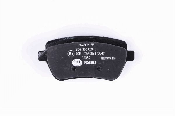 Brake Pad Set, disc brake - 8DB 355 021-511 HELLA