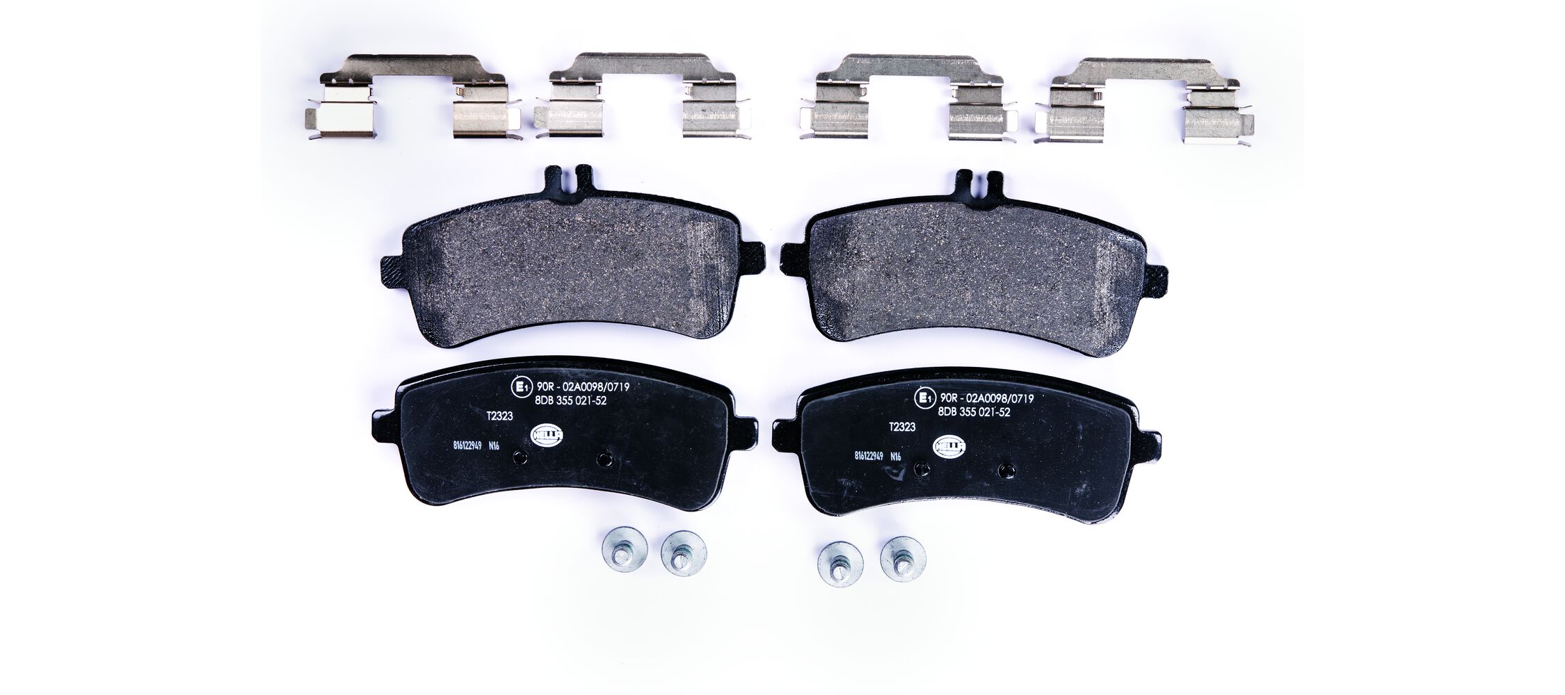 Bremsbelagsatz, Scheibenbremse - 8DB 355 021-521 HELLA