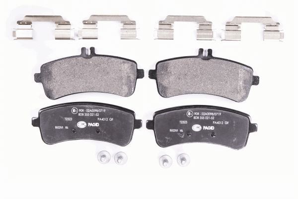Brake Pad Set, disc brake - 8DB 355 021-521 HELLA