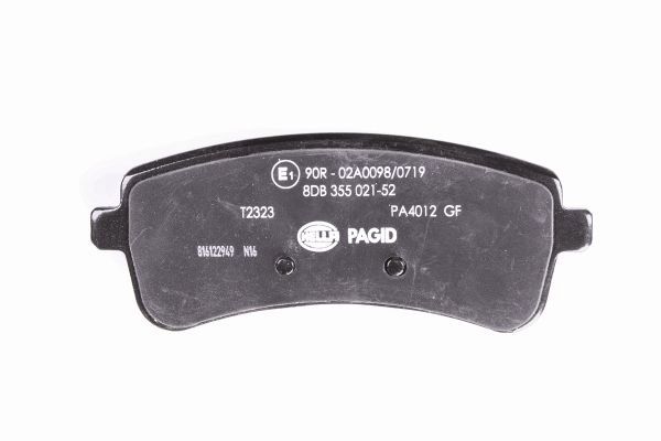 Brake Pad Set, disc brake - 8DB 355 021-521 HELLA