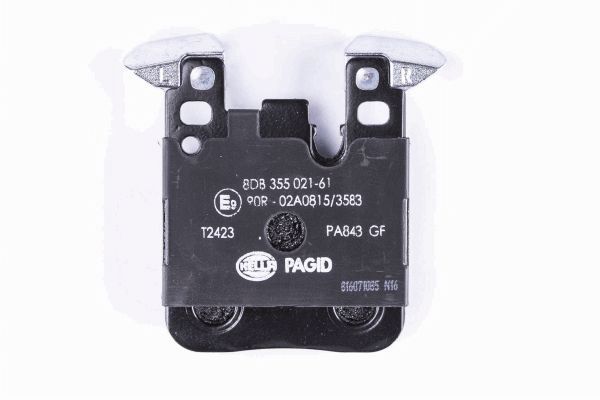 Brake Pad Set, disc brake - 8DB 355 021-611 HELLA