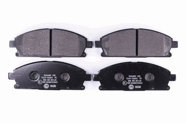 Brake Pad Set, disc brake - 8DB 355 021-651 HELLA