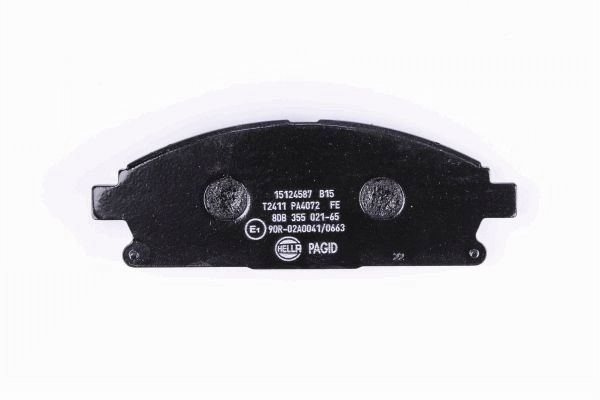 Brake Pad Set, disc brake - 8DB 355 021-651 HELLA