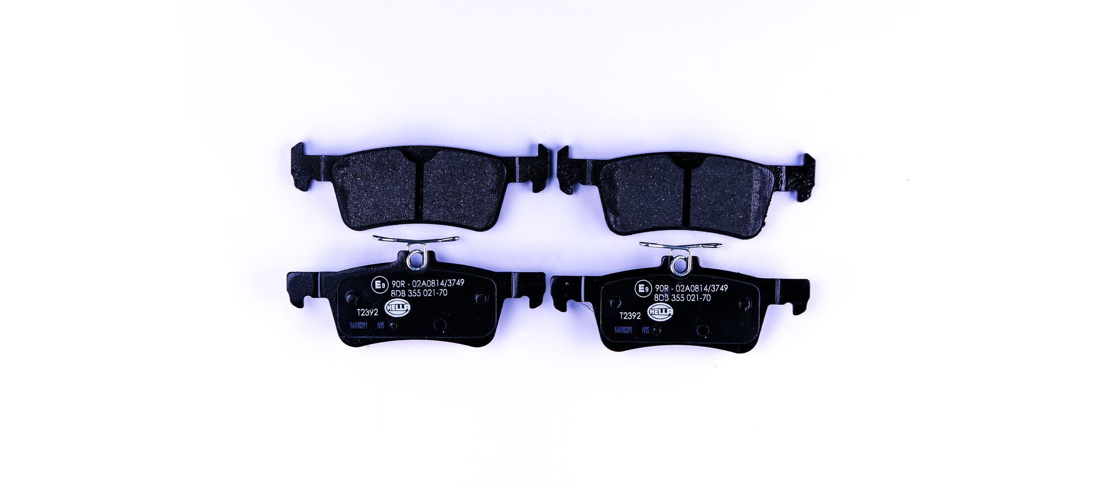 Brake Pad Set, disc brake - 8DB 355 021-701 HELLA