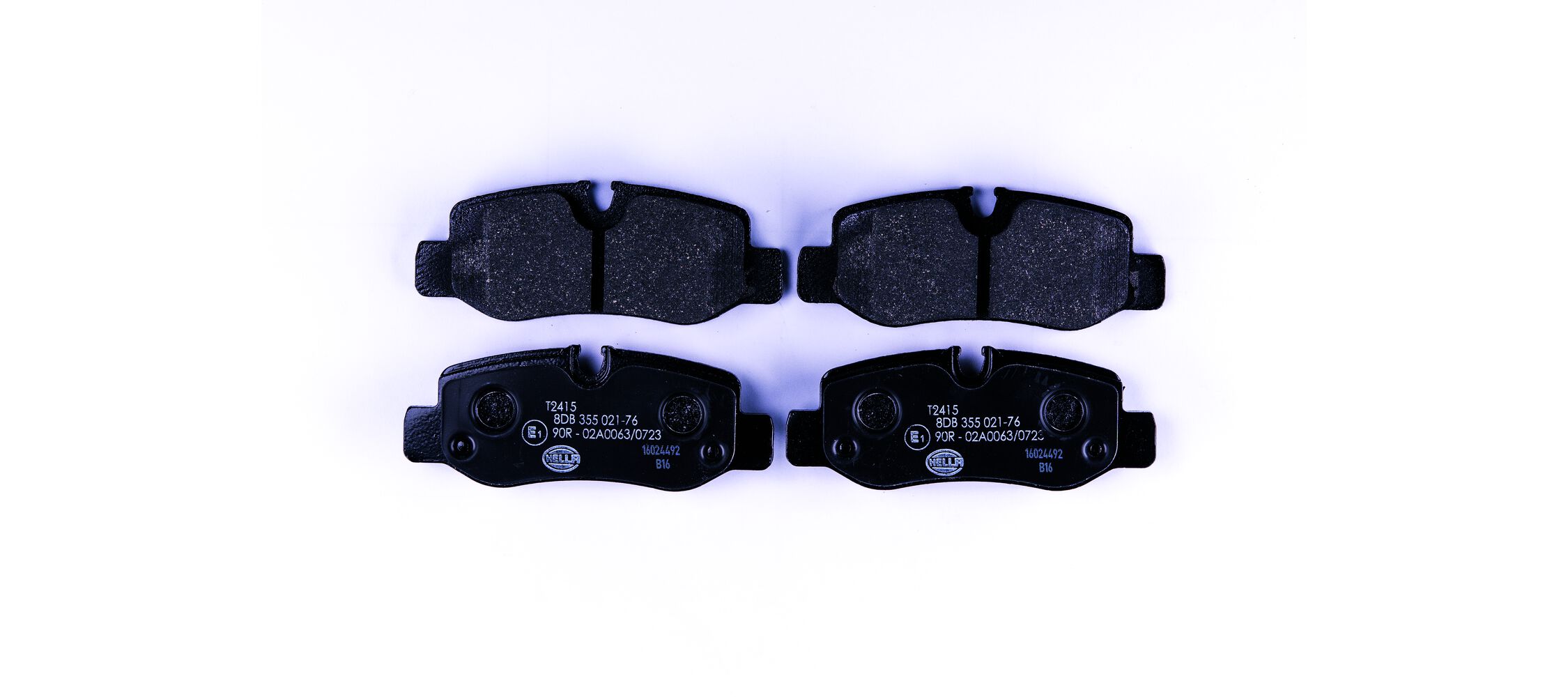 Brake Pad Set, disc brake - 8DB 355 021-761 HELLA