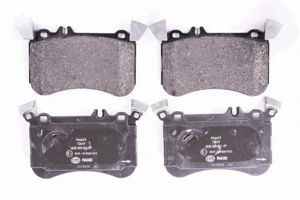 Brake Pad Set, disc brake - 8DB 355 021-771 HELLA